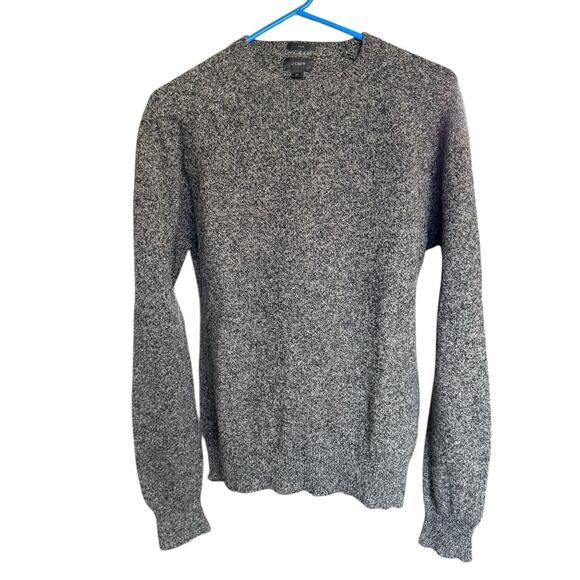 J Crew 100% Lambswool Sweater Men's Gray Preppy Prep Academia Sz Medium - Picture 1 of 8